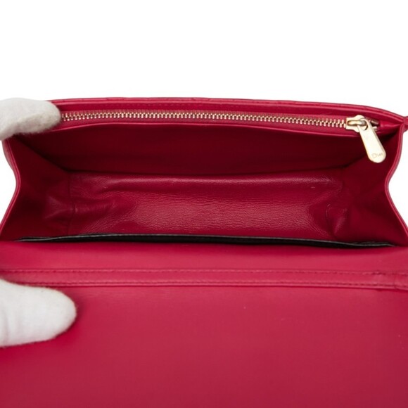 CHRISTIAN DIOR Pink Leather Shoulder Bag - Picture 13 of 16